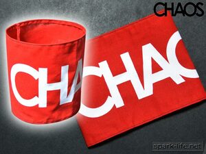 #fes* жить . рекомендация # CHAOS браслет-фиксатор для рукавов (RED) # punk * костюмированная игра . пожалуйста 