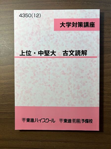 大学対策講座 上位・中堅大 古文読解 東進ハイスクール