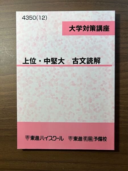 大学対策講座　上位・中堅大　古文読解　東進ハイスクール