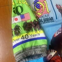 デッドストック 40周年記念 Pearl Izumi パールイズミ Huffy パシュート ファニーバイク オリンピック柄 サイズL サイクリングジャージ_画像6