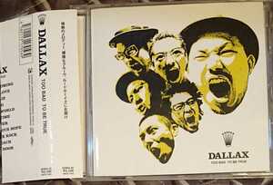 送料無料！中古CD帯あり DALLAX / TOO BAD TO BE TRUE (1st) 検: