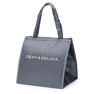 DEAN&DELUCA クーラーバッグ グレーL 新品 保冷バッグ ファスナー付き コンパクト お弁当 ランチバッグ 未使用品