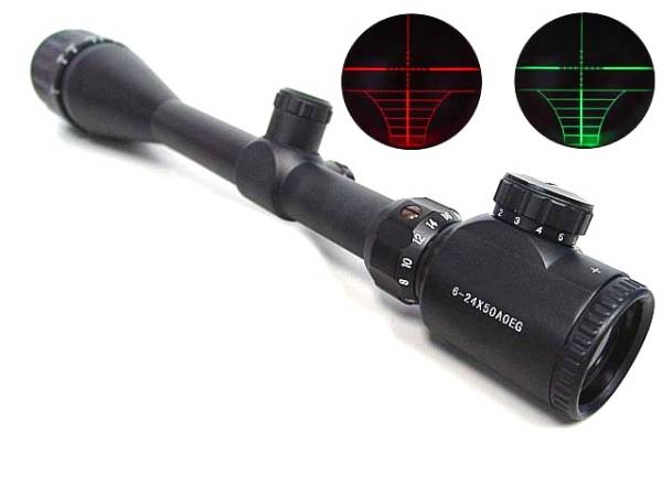 6-24x50赤緑イルミネートズームライフルスコープ【新品】6倍-24倍 Yahoo!オークション -「6-24x50」の落札相場・落札価格