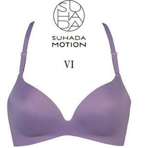 未使用 ワコール SUHADA MOTION ブラジャー E65 F65 BRA171 スハダ バイオレット ブラ 素肌 ひびきにくい シームレス 吸汗速乾 メッシュ