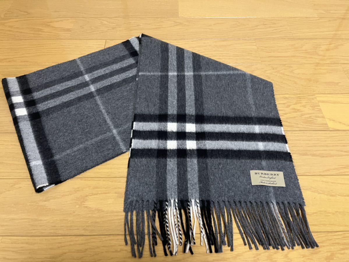 BURBERRY バーバリー マフラー カシミア100% ピンク系 美品