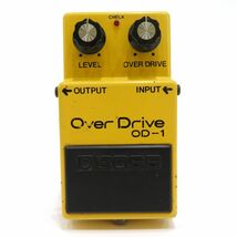 094s☆BOSS ボス OD―1 Over Drive ギター用 エフェクター オーバードライブ 1979年製 銀ネジ スケルトンスイッチ ※中古_画像2