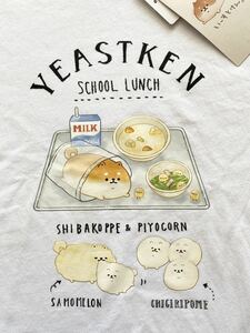 即決★新品　メンズL　いーすとけん。　半袖Tシャツ　イヌ　犬　いぬ　白