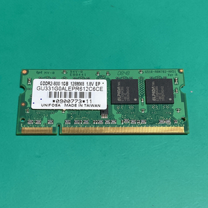 UNIFOSA Note PC for memory PC2-6400 1GB GU331G0ALEPR612C6CE junk N00113