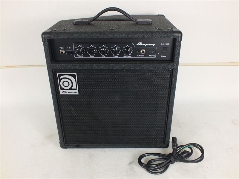 出産祝いなども豊富 Ampeg アンペグ BA-108 V2 ベースアンプ ケーブル