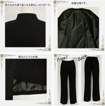 喪服 レディース ロング丈 ブラックフォーマル おしゃれ 大きいサイズ 礼服 ジャケット パンツスーツ 136701-LL_画像5