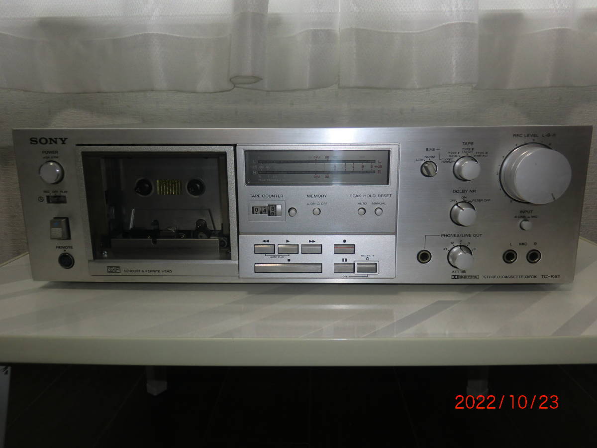 動作OK】名機 ヴィンテージ SONY TC-K61 Limited カセット camping.com