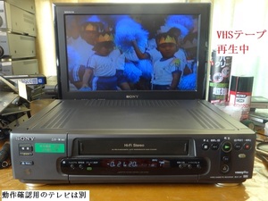 VHS video deck SLV-J11 free shipping ① remote control 