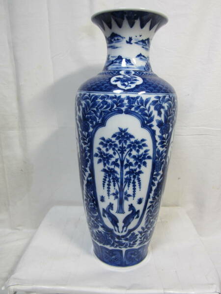 陶器　花瓶　５５ｃｍ　　中古品