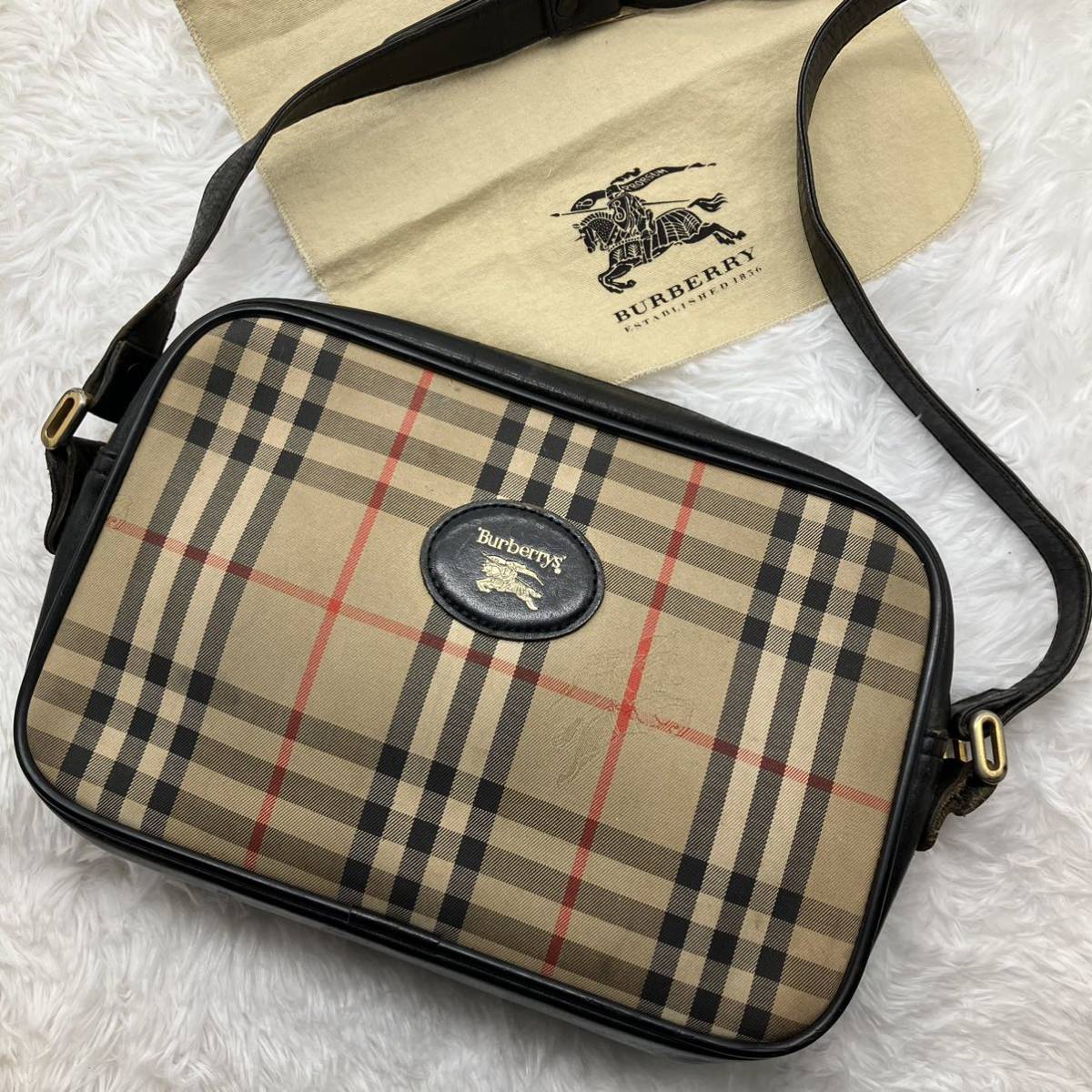 新品未使用 タグ付 バーバリー BURBERRY ショルダーバッグ 日本製