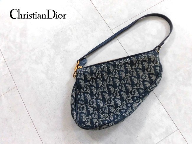 【新品未使用】 Christian Dior　サドルバッグ　茶色　希少 ハンドバッグ