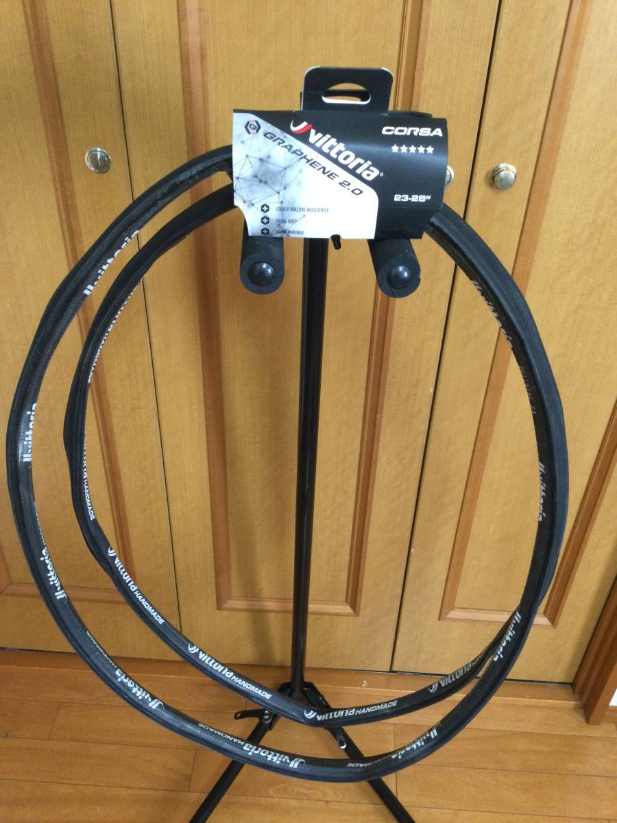 未使用品 Vittoria コルサ CORSA GRAPHENE2.0 23mm ビットリア チューブラー 2本セット