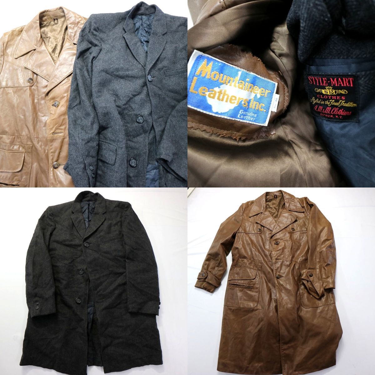 ヤフオク! -レザーコート 古着の中古品・新品・未使用品一覧