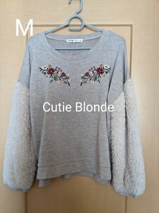 お値下げしました☆【Cutie Blonde】ニットセーター　M　ベージュ　レディース