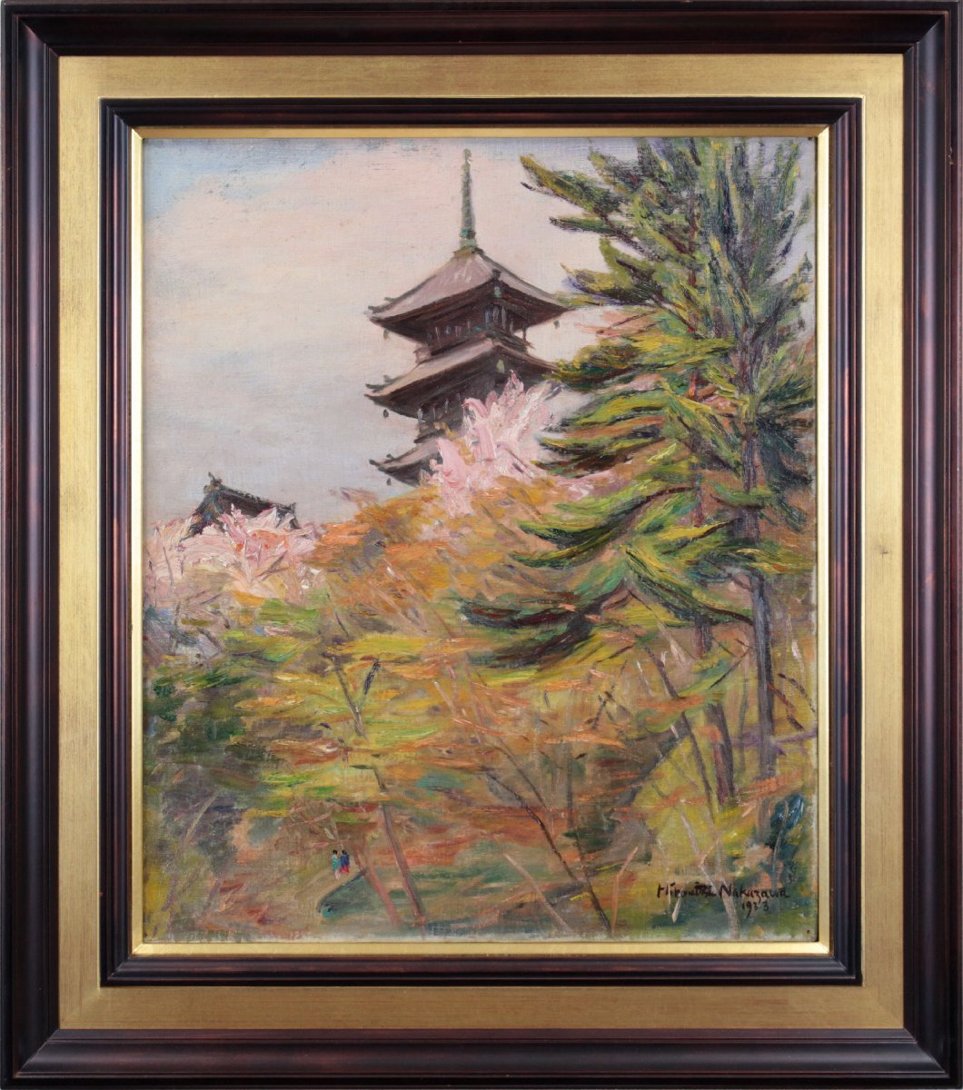 Pintura al óleo de paisaje de Hiromitsu Nakazawa [Pintura enmarcada Galería Hokkaido], Cuadro, Pintura al óleo, Naturaleza, Pintura de paisaje