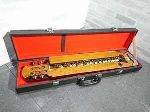 [ present condition goods ] tube H96 koto .. Taisho koto maple hard case attaching 