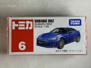 ★シュリンク未開封/トミカ No.6 BRZ スバル SUBARU タカラトミー 1/60