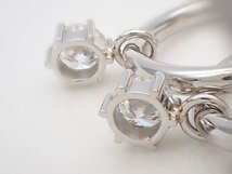 PT900 プラチナ ダイヤ リングピアス D0.52ct+0.45ct 6.9g 中古A- 【送料無料】 C-8720_画像3