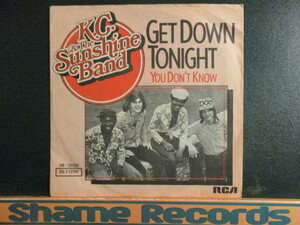 K.C. & The Sunshine Band ： Get Down Tonight 7'' / 45s (( Soul )) c/w You Don't Know (( KC And The Sunshine Band