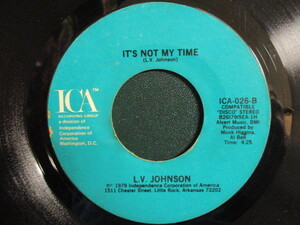 L.V.Johnson ： Let Yourself Go 7'' / 45s (( Soul )) c/w It's Not My Time (( 落札5点で送料無料