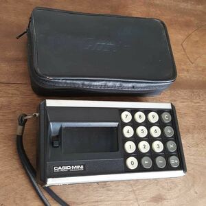 蔵出 当時物 ジャンク 70s 初代 CASIO MINI ELECTRONIC CALCULATOR 6桁 電卓 JAPAN 日本製 カシオ ミニ 電子 計算機 昭和 レトロ 古物 レア
