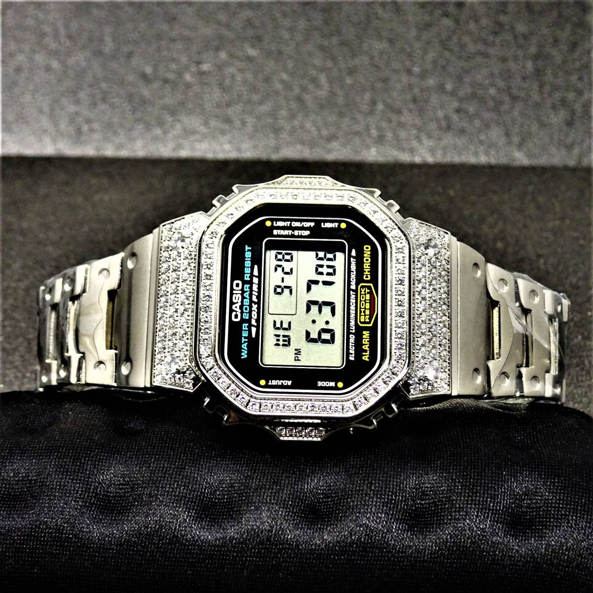 CASIO G SHOCK カスタム済 黒×シルバー