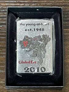 zippo VAN JAC Global Eye est.1948 限定数 200個 立体メタル 2008年製 JACKET INC. 2010 SILVER METAL シリアルナンバー NO.174/200