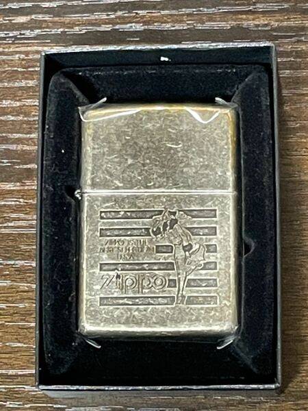zippo WINDY SILVER DAST ウィンディ シルバーダスト 1994年製 年代物 特殊加工品 バルガガール BEST SELECTION FIRST LADY