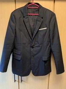 国内正規 20AW Neil Barrett ニール バレット 中綿入り ダウン テーラード ジャケット 2B 濃紺 Dark Navy 44 PBGI719 P020