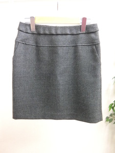  beautiful goods BALLSEY wool tight miniskirt made in Japan 36 gray ash TOMORROWLAND lady's ZB2001-715