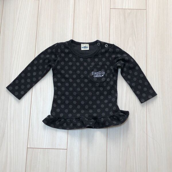 長袖Tシャツ トレーナー 黒 90 女の子 easy freak Bebe