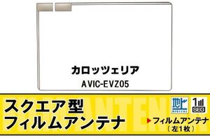 スクエア型 フィルムアンテナ 地デジ カロッツェリア carrozzeria 用 AVIC-EVZ05 対応 ワンセグ フルセグ 高感度 車 高感度 受信