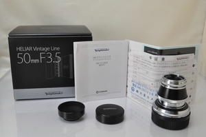 ★★極上品 Voigtlander HELIAR 50mm F/3.5 Vintage Line VM Lens For Leica M Mount w/Box♪♪#5415