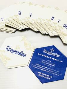 非売品　新品　ベルギービール　Ｈｏｅｇａａｒｄｅｎ　ヒューガルデン オリジナルコースター２０枚セット（THE HISTORY OF HOEGAARDEN）