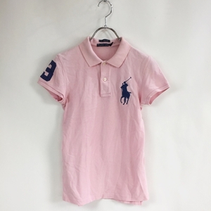 ビッグポニー★RALPH LAUREN/ラルフローレン 半袖ポロシャツ マーク刺繍 ピンクサイズS レディース