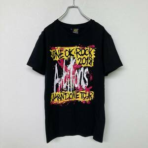 ONE OK ROCK/ワンオクロック 半袖 Tシャツ JAPAN DOME TOUR 2018 ブラック 黒 メンズ M