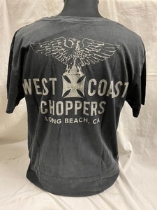 WEST COAST CHOPPERSウエストコーストチョッパーズ ヴィンテージブラック ハーレー ホットロッド チョッパー スケーター バイカー XLサイズ