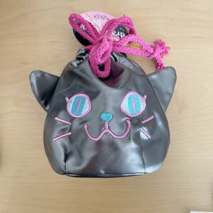 ☆新品未使用　☆カルディ KALDI ハロウィン ねこちゃん巾着　ネコ 猫