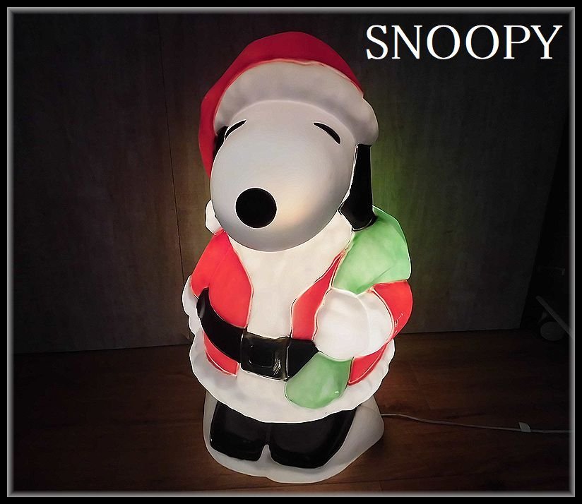 予約受付中】 キャラクター 【良品】SNOOPY スヌーピー サンタクロース イルミネーション クリスマス