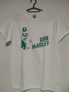 即決★新品レゲエ関連Ｔシャツ★ボブ・マーリー★BOB MARLEY★ホワイトボディ×グリーンプリント★S/M/L/XLサイズ