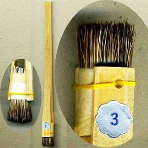 . color writing brush middle . made summer wool abrasion included SNH 3 number [ mail service correspondence possible ](620225) paint brush is . brush woodcut low lack dyeing leather craft 