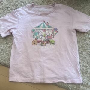 ユニクロ　UNIQURO UT Tシャツ　すみっこぐらし　ピンク