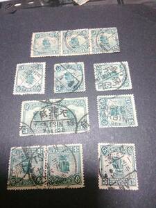 旧中国、ジャンク図案各種類（殆どロンドン版）消印が読める切手27枚組＝画像から確認ください。状態良好