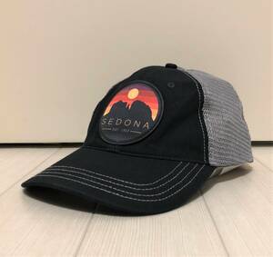 アメリカ製 SEDONA ORIGINAL CAP セドナ オリジナル キャップ ナショナルパーク ベースボールキャップ 野球帽 帽子 ブラック × グレー