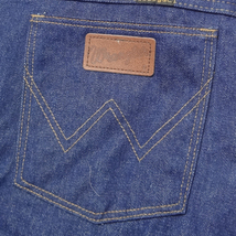 ラングラー Wrangler 945NAV 米国製 カーボーイカット ストレート ブルージーンズ デニム MADE IN THE USA W46インチ_画像7