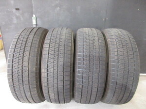 【激安即決】 BRIDGESTONE BLIZZAK VRX2 225/60R17 99Q 2017年製 中古スタッドレスタイヤ4本 アルファード ヴェルファイア